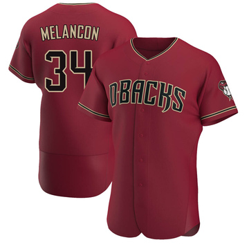 Authentic Mark Melancon Men's Arizona Diamondbacks Crimson Alternate Jersey