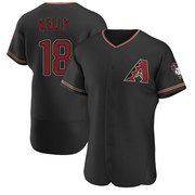 Black Authentic Carson Kelly Men's Arizona Diamondbacks Alternate Jersey