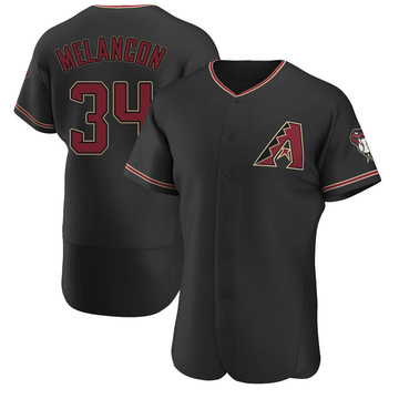 Black Authentic Mark Melancon Men's Arizona Diamondbacks Alternate Jersey