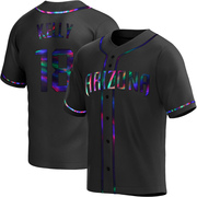 Black Holographic Replica Carson Kelly Men's Arizona Diamondbacks Alternate Jersey