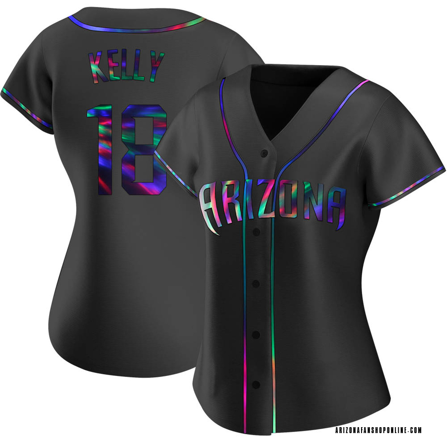 Black Holographic Replica Carson Kelly Women's Arizona Diamondbacks Alternate Jersey
