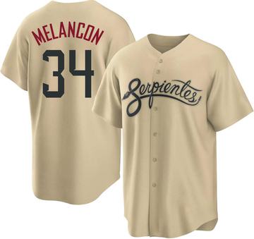 Gold Replica Mark Melancon Men's Arizona Diamondbacks 2021 City Connect Cool Base Jersey