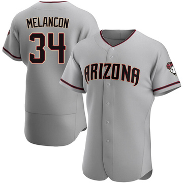 Gray Authentic Mark Melancon Men's Arizona Diamondbacks Road Jersey