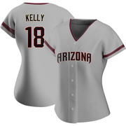 Gray Replica Carson Kelly Women's Arizona Diamondbacks Road Jersey