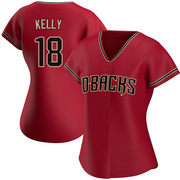 Red Authentic Carson Kelly Women's Arizona Diamondbacks Alternate Jersey