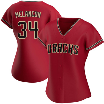 Red Authentic Mark Melancon Women's Arizona Diamondbacks Alternate Jersey