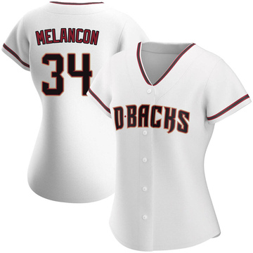 White Replica Mark Melancon Women's Arizona Diamondbacks Home Jersey